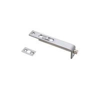 Kooples Hardware Sunk Slide Flush Bolt 17 x 100mm - Slim Recessed Bolt for French & Double Doors - Concealed Slide Action - Satin or Polished Finish - Fixings Included (Satin Chrome)