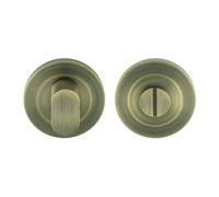 Kooples Hardware SWL Disabled Thumbturn for Bathroom WC Door - DDA Compliant Privacy Turn Without Indicator (Antique Brass)