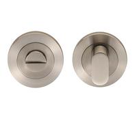 Kooples Hardware SWL Disabled Thumbturn for Bathroom WC Door - DDA Compliant Privacy Turn Without Indicator (Satin Stainless Steel)