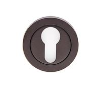 Kooples Hardware SWL Escutcheon Heavy-Duty Stainless Steel Keyhole Cover for Mortice Locks (Matt Black, Euro Profile)