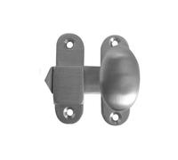 Kooples Hardware Throw Over Catch 51mm - Traditional Gate & Cabinet Latch in Steel or Brass - Surface Mounted Throw Latch with Fixings Included (Satin Chrome)