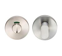 Kooples Hardware Thumbturn and Release with Indicator - 6mm Rose Privacy Lock for Bathroom WC Door