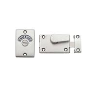 KOOPLES HARDWARE Toilet Door Indicator - Red/White Occupancy Display - Privacy Lock for Bathroom & WC Doors - Durable Metal Build - Fixings Included