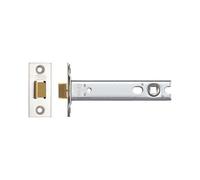 Kooples Hardware Tubular Latch 127mm for Mortice Knobs - 45° Turn Architectural Latch with SSS Forend - 101mm Backset Heavy Duty Internal Door Latch - Fixings Included