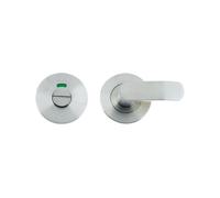 Kooples Hardware Turn and Release Round Rose Satin Chrome Thumbturn Privacy Lock Set