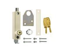 Kooples Hardware Universal Window Pressbolt Cut Key - Replacement Key for Window Pressbolt Locks - Clam Pack - Fixings Included (White)