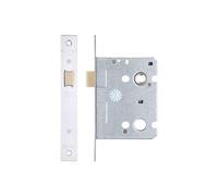 Kooples Hardware Upright Latch 3 Inch (76mm) - Mortice Latch for Internal Timber Doors with Forend and Strike Plate (Polished Stainless)