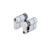 Kooples Hardware V5 Single Euro Cylinder Lock Polished Chrome - High Security 5-Pin Keyed One Side Barrel with Anti-Pick Anti-Drill Protection - Fixings Included (Euro - Keyed to Differ (E), 70mm)