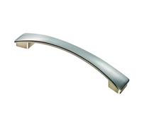 KOOPLES HARDWARE Valetta Bow Handle - Classic Curved Cabinet Pull - Stylish Drawer Handle for Kitchens, Wardrobes & Furniture (Satin Nickel, 184mm)