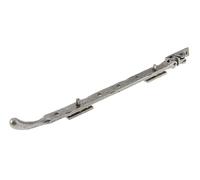 Kooples Hardware Valley Forge Bulb End Casement Stays - Traditional Wrought Iron Window Stay for Timber Casement Windows - Black Beeswax Finish with Fixings (Pewter, 315x15x6mm)