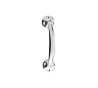 KOOPLES HARDWARE Victorian Bow Handle - 6 Inch - Traditional Cabinet or Drawer Pull - Antique Style Iron Handle for Furniture and Doors (Polished Chrome)
