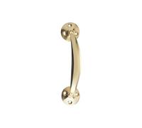 KOOPLES HARDWARE Victorian Bow Handle - 6 Inch - Traditional Cabinet or Drawer Pull - Antique Style Iron Handle for Furniture and Doors (Polished Brass)
