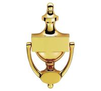 Kooples Hardware Victorian Urn Door Knocker Solid Brass Traditional Front Feature Decorative Surface Mounted Entrance Fitting (PVD, 196mm)