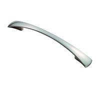 KOOPLES HARDWARE Waisted Flat Bow Handle - Slim Curved Cabinet Pull - Contemporary Drawer Handle for Kitchens, Wardrobes & Furniture (128mm)