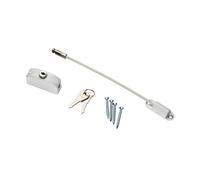 Kooples Hardware Window Restrictor - Safety Cable Lock for Timber, uPVC & Aluminium Windows - Child Safety & Ventilation Control