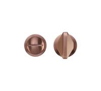 Kooples Rosso Mini Thumb Turn Lock Set - Privacy Door Bolt with Release, Satin Red Finish, Durable Aluminium - Ideal for Bathroom or Bedroom (PVD Bronze)