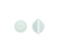 Kooples Rosso Mini Thumb Turn Lock Set - Privacy Door Bolt with Release, Satin Red Finish, Durable Aluminium - Ideal for Bathroom or Bedroom (Powder Coat White)