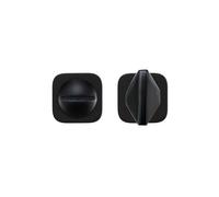 Kooples Rosso Mini Thumb Turn Lock Set - Privacy Door Bolt with Release, Satin Red Finish, Durable Aluminium - Ideal for Bathroom or Bedroom (PVD Black)
