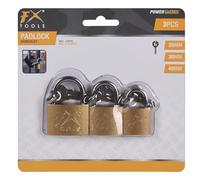 KOOPMAN CY8500536 CADENAS, 30MM, 3 CLEFS Padlock, Metal 30 mm, 3 Keys, Yellow