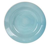 Koopman International Soup Plates Pasta Bowls Stoneware Round 8.5” Deep Dinner Plate Large Bowl for Serving Salad Soup Noodles Tableware Dishwasher & Microwave Safe, Pastel (Blue)