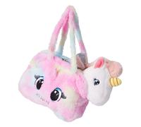 Koopman Plush Bag Unicorn Toy Pink Multicoloured Gift