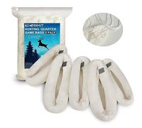 Kooprimit Game Bags Elk, 5-Packs Rolled Game Bags Deer, Reusable & Breathable Big Hunting Meat Bag with Reflective Tags for Elk, Caribou, Deer and Moose, Essential Hunting Accessories, 48inch