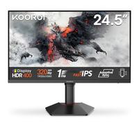 KOORUI 24.5 Inch Gaming Monitor, 320Hz, 1ms, Fast IPS, 1080P | Adaptive Sync, Lifting Adjustable, VESA Mountable, HDMI/DP, Low Blue Light, 99% SRGB G2511E