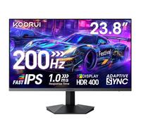 KOORUI 24 Inch Gaming Monitor, Fast IPS, 200Hz, HDR 400, 1ms, FHD | Adaptive Sync, 90% DCI-P3, 99%sRGB, HDMI 2.0, DisplayPort 1.4, Crosshair, Eye Care, Blue Light Filter, Flicker Free, Black