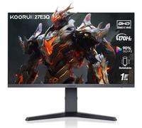 KOORUI 27 inch 2K QHD (2560 x 1440), IPS, 170Hz, 1ms, Freesync & G-Sync Compatible, SRGB 100%, HDR 400, 2xHDMI & DisplayPort, Adjustable Height, 178° Wide Viewing Angle