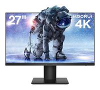 KOORUI 27 Inch 4K Monitors, UHD Computer Monitors (3840x2160), IPS, 60Hz, 4ms, Adpitive Sync, HDR 10, VESA 100x100mm, Eye Care, HDMI 2.0, DisplayPort 1.4