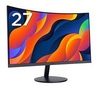 KOORUI 27-Inch Curved Computer Monitor- Full HD 1080P 75Hz Gaming Monitor 1800R LED Monitor HDMI VGA, Tilt Adjustment, Eye Care, Black 27N5C