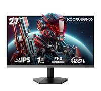 KOORUI 27 Inch Gaming Monitor, 165Hz, FHD, IPS, 1ms, DCI-P3 90%, Adaptive Sync, HDMI/DisplayPort, Black
