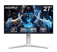 KOORUI 27 Inch Gaming Monitor VA mini-LED QHD 1440P, 240 Hz, HDR 1000, 1ms, DCI-P3 95%, Adaptive Sync, HDMI/DisplayPort