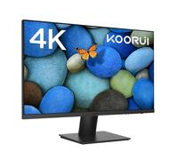 KOORUI 27 Inch Monitors, 4K Computer Monitors UHD(3840 * 2160), IPS, 6ms, 60Hz, 2x HDMI 2.0 & DisplayPort 1.4, Adpitive Sync, HDR10, VESA 100 * 100mm, 90% DCI-P3, Eye Care