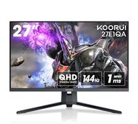 KOORUI 27 Inch QHD Gaming Monitor 144 Hz, VA, 1ms, DCI-P3 90% Color Gamut, Adaptive Sync, (2560x1440, HDMI, DisplayPort) Black