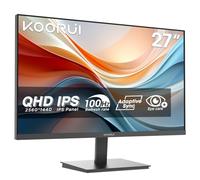 KOORUI E2721F 27 Inch QHD Monitor, Gaming 100Hz, IPS Computer Monitors, 1440P Pc Screen, Adaptive Sync, 1ms MPRT, VESA 100x100mm, Eye Care, HDMI, DisplayPort