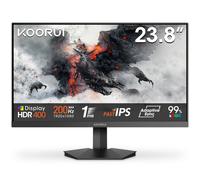 KOORUI G2411P 24 Inch Gaming Monitor, 200Hz, Fast IPS, HDR 400, Full-HD 1080P, 1ms, Adaptive Sync, VESA Mountable, HDMI/DP, Low Blue Light, 99% SRGB
