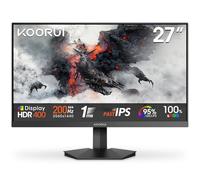 KOORUI G2721P 27 Inch Gaming Monitor,200Hz, Fast IPS, QHD 1440P, 1ms, HDR 400, Adaptive Sync, VESA Mountable, HDMI/DP, Low Blue Light, 99% SRGB