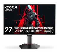 KOORUI Gaming Monitor, 27" Fast IPS Computer Monitor, 320Hz QHD HDR400 Display, PIP/PBP Mode 1ms PC Screen, 98% DCI-P3 Color Gamut, Adaptive Sync, VESA Mountable, HDMI 2.0, DP 1.4, G2721E