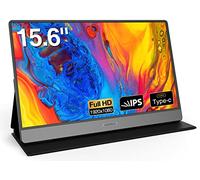 KOORUI Portable Monitor 15.6 inch 1080P FHD USB-C Laptop Monitor HDMI Computer Display IPS Gaming Monitor w/Premium Smart Cover & Speakers, External Monitor for Laptop PC Mac Phone PS4 Xbox Switch