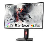 KOORUI S2721PM 27 Inch Gaming Monitor,200Hz, Mini-Led, QHD 1440P, 1ms, HDR 1000, Adaptive Sync, Lifting Adjustable, VESA Mountable, HDMI/DP, Low Blue Light, 99% SRGB
