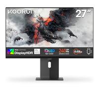 KOORUI S2721XO 27 Inch Gaming Monitor, 240Hz, QD-OLED, QHD 1440P, 0.03ms, HDR 400, Adaptive Sync, Lifting Adjustable, VESA Mountable, HDMI/DP, Low Blue Light, 99% SRGB