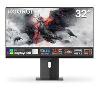 KOORUI S3241XO 32 Inch 4K Gaming Monitor, 240Hz, QD-OLED, UHD 2160P, 0.03ms, HDR 400, Adaptive Sync, Lifting Adjustable, VESA Mountable, USB-C/HDMI/DP, Low Blue Light, 99% SRGB