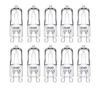 KOOSREEL G9 Halogen Light Bulbs, 40W 230V 10 Packs Clear Capsule 2 Pin Lamp Bulb Halogen Pin Base Warm White Dimmable