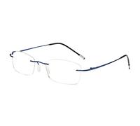KOOSUFA Frameless Reading Glasses Blue Light Blocking for Men Women | Rimless Readers, Rectangle, Clear Lens, Silicone Nose Pads, Lightweight Eyeglasses, 0.0 1.0 1.5 2.0 2.5 3.0 3.5 4.0
