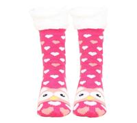 KOOSUFA Women's Sock Slippers Winter Fluffy Socks Non Slip One size, Owl