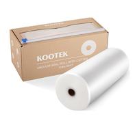 Kootek 11" x 150' Vacuum Sealer Bags Roll for Food with Cutter Dispenser, Commercial Grade Vacuum Seal Bags, BPA Free, Customized Size Food Bags for Storage, Meal Prep and Sous Vide