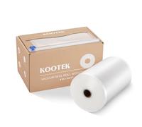 Kootek 8" x 150' Vacuum Sealer Roll Keeper with Cutter Dispenser, Commercial Grade Food Vacuum Seal Bag Rolls, Great for Storage, Meal prep and Sous Vide