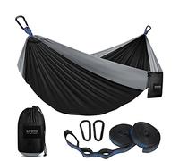 Kootek Camping Hammock 400 lbs Capacity, Portable Hammocks with Tree Straps & Attached Carry Bag, Camping Essentials Gear, Perfect for Outside Indoor Hiking Beach Backpack Travel