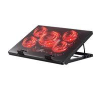 Kootek Laptop Cooling Pad, Laptop Cooler with 5 Quiet Fans for 12"-17" Computer PC Notebook Gaming Laptop Fan, Height Adjustable Laptop Cooling Stand Laptop Accessories, Red